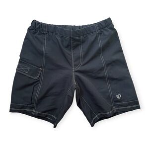 NWT Pearl Izumi Boys Jrs Black MTB Mountain Bike Biking Cycling Shorts, sz Lrg